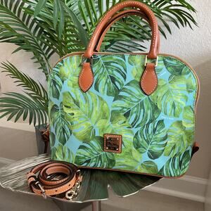 Dooney & Bourke Siesta Key Tropical Palm Womens Handbag with Shoulder Strap